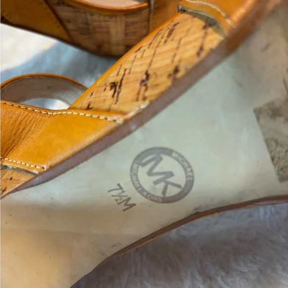 Michael Kors Gold and Tan Women's Sandals - Picture 5 of 7